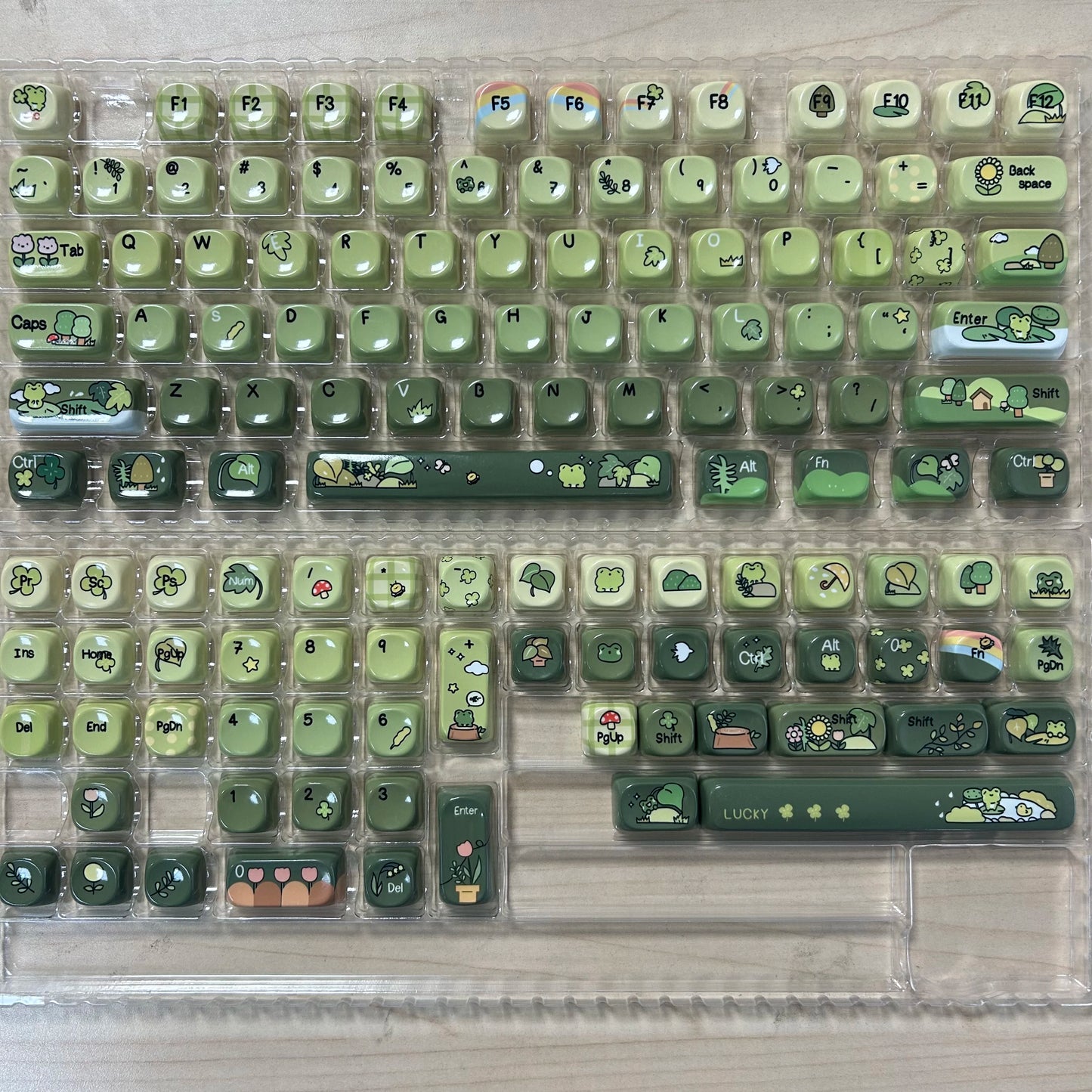 Pink Cat Dye Sublimation PBT Keycaps 136 Keys MOA Profile Keyboard Keycaps for Cherry Gateron MX Switches Mechanical Keyboards