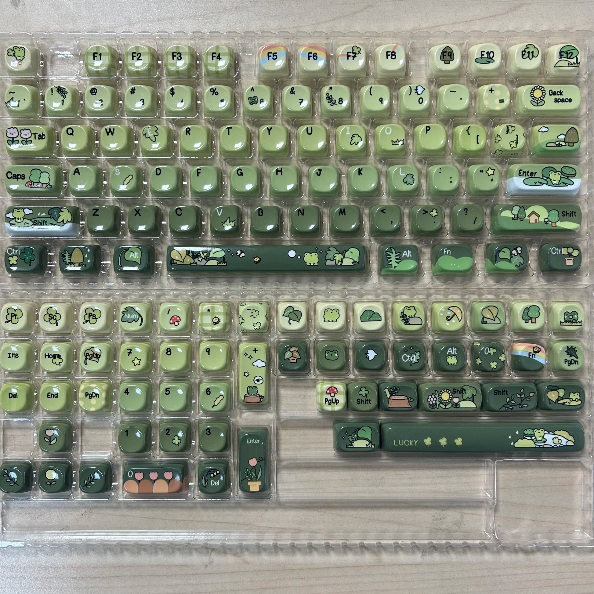 Pink Cat Dye Sublimation PBT Keycaps 136 Keys MOA Profile Keyboard Keycaps for Cherry Gateron MX Switches Mechanical Keyboards