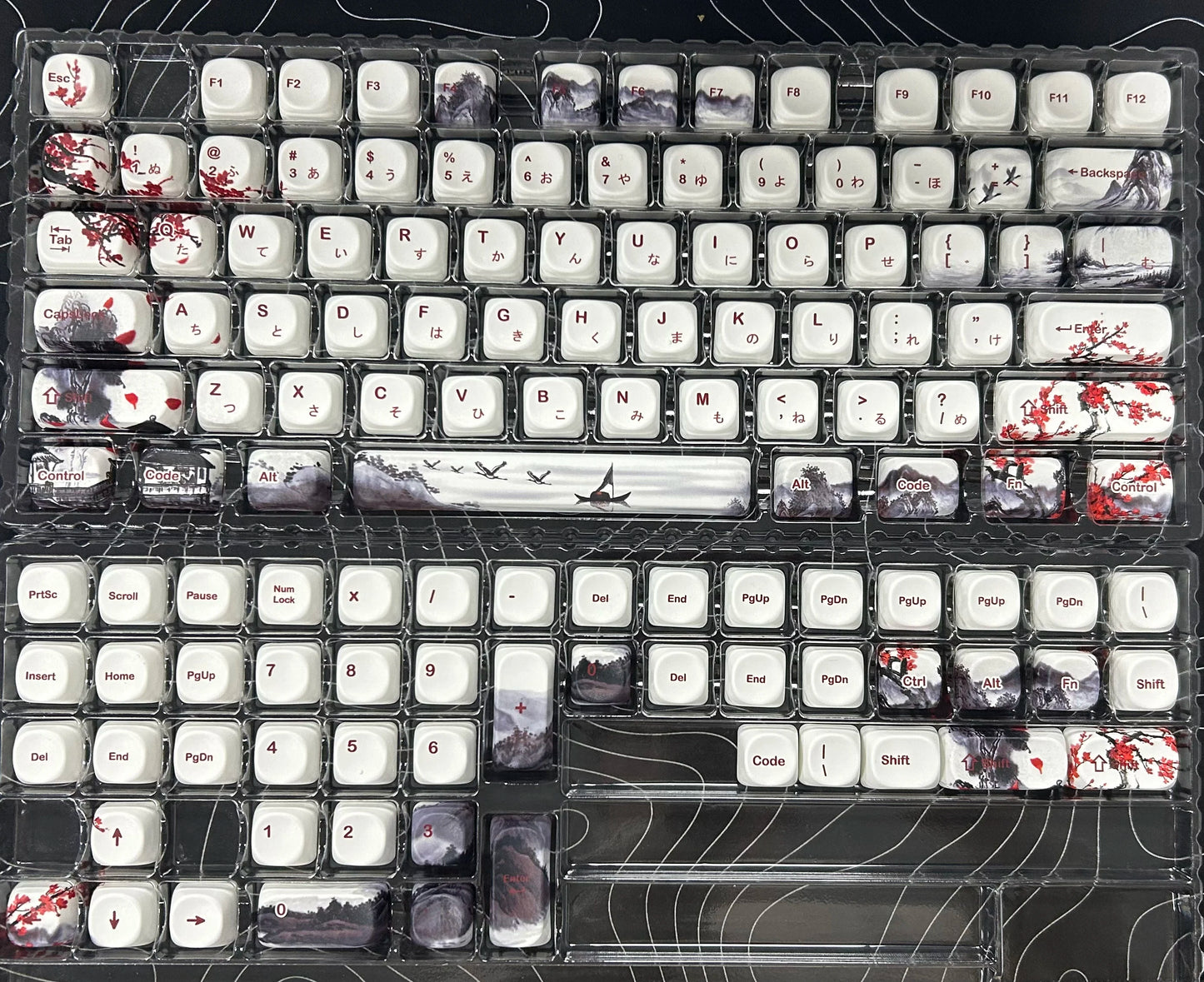 Pink Cat Dye Sublimation PBT Keycaps 136 Keys MOA Profile Keyboard Keycaps for Cherry Gateron MX Switches Mechanical Keyboards