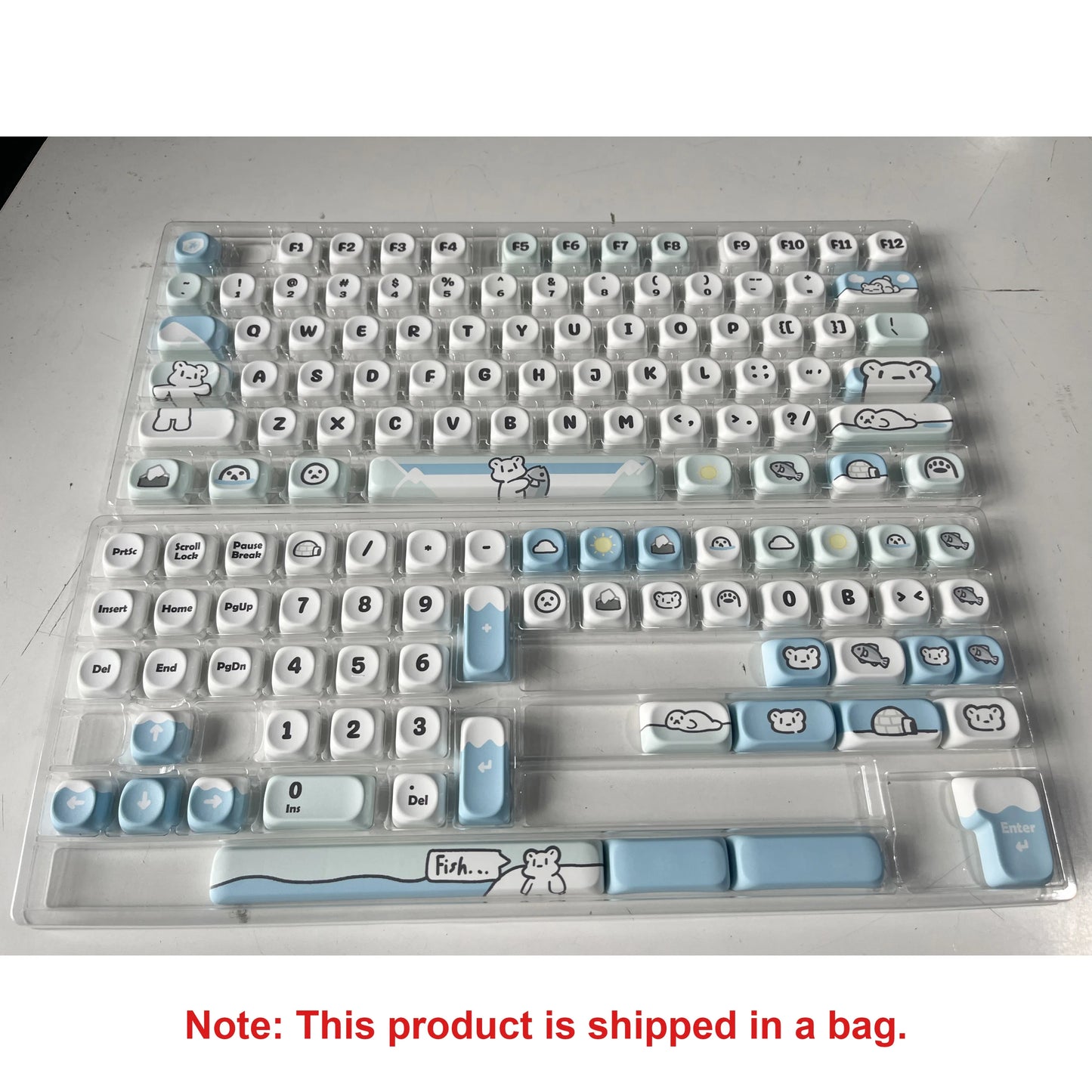 Pink Cat Dye Sublimation PBT Keycaps 136 Keys MOA Profile Keyboard Keycaps for Cherry Gateron MX Switches Mechanical Keyboards